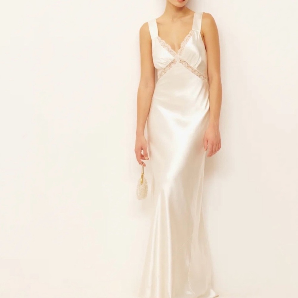 Brand New Reformation Chania Silk Dress